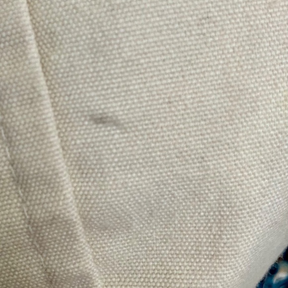 Vintage 70s Japanese Floral Patchwork Ivory Hooded Cotton Canvas Coat S/M - Picture 8 of 10